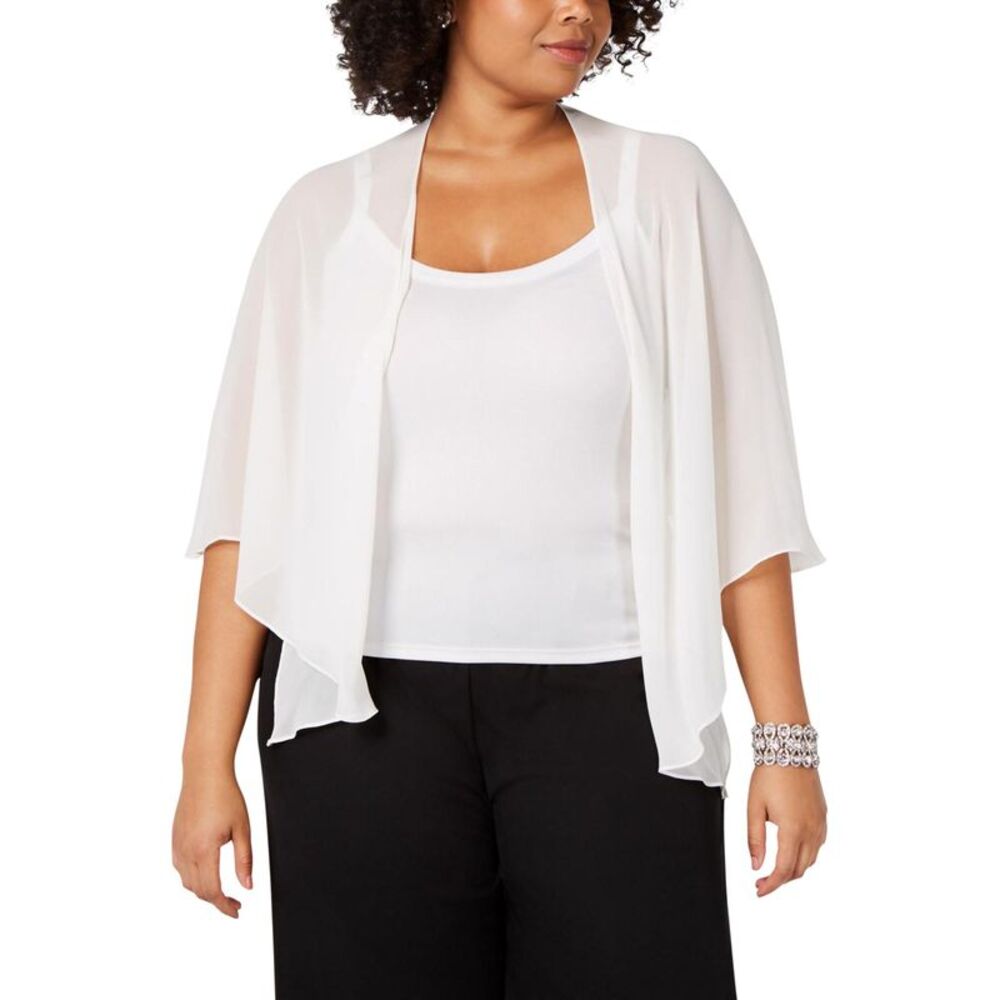 S.L. Fashions Womens Plus Size Multi-Wear Shawl Sweater, NWT